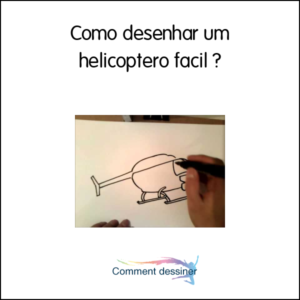 Como desenhar um helicóptero fácil